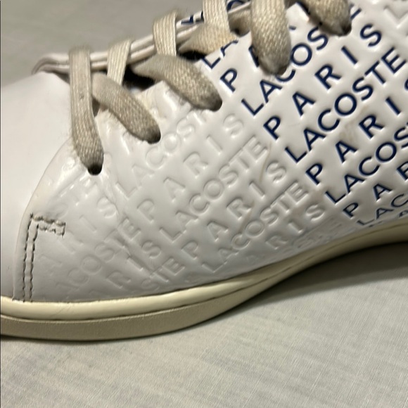 Lacoste White Sneakers with Perforated Leather and Minimalist Design - Picture 5 of 8